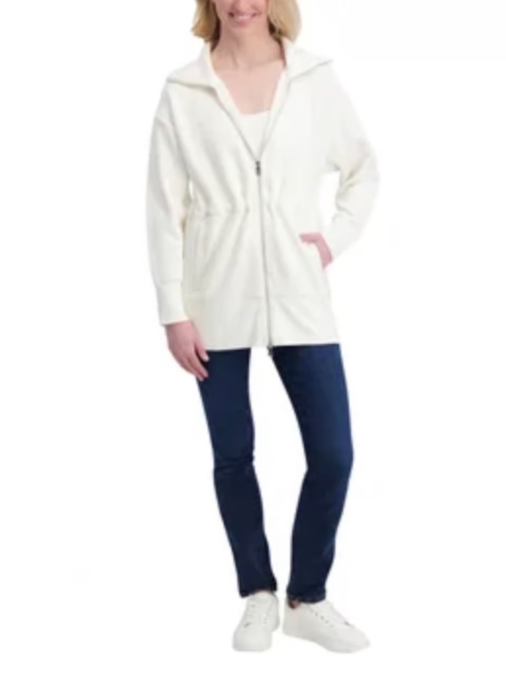 Converse Women's Full-Zip Jacket White NWT